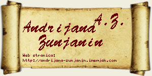Andrijana Žunjanin vizit kartica
